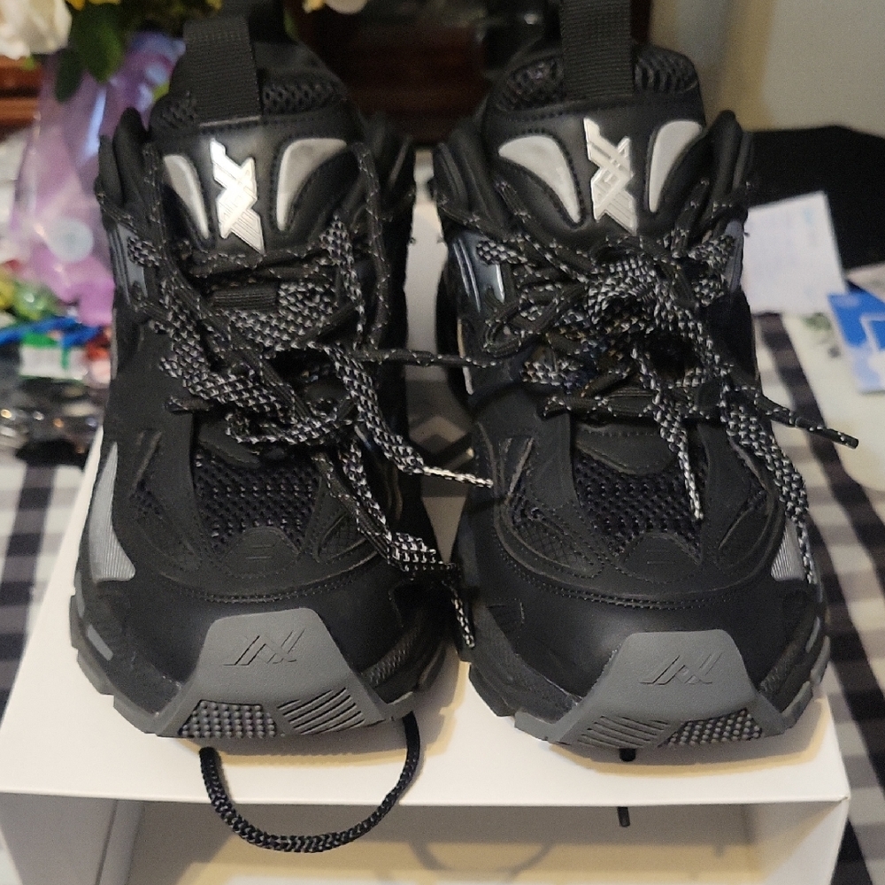 Men's Black and Gray Sneakers